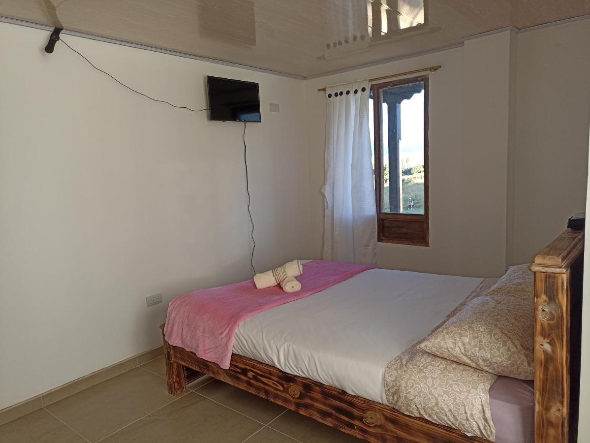 Hotel Tota Eliseo Playa Blanca Lago De Tota Buitenkant foto