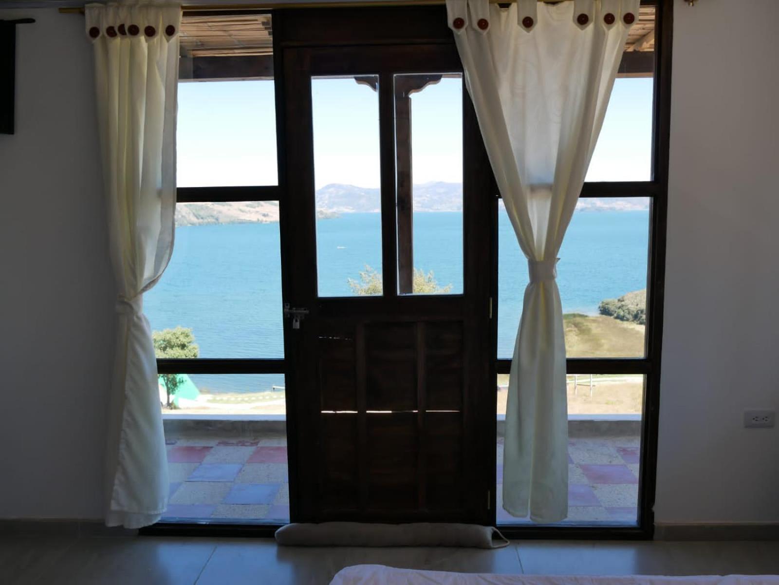 Hotel Tota Eliseo Playa Blanca Lago De Tota Buitenkant foto