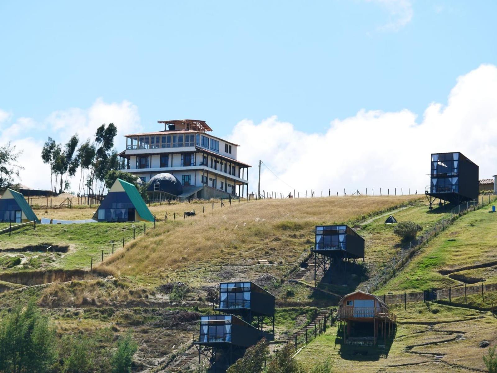 Hotel Tota Eliseo Playa Blanca Lago De Tota Buitenkant foto
