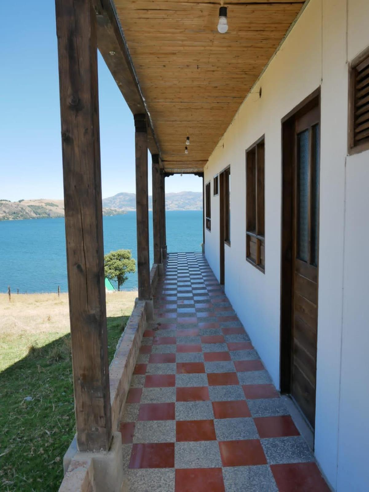 Hotel Tota Eliseo Playa Blanca Lago De Tota Buitenkant foto
