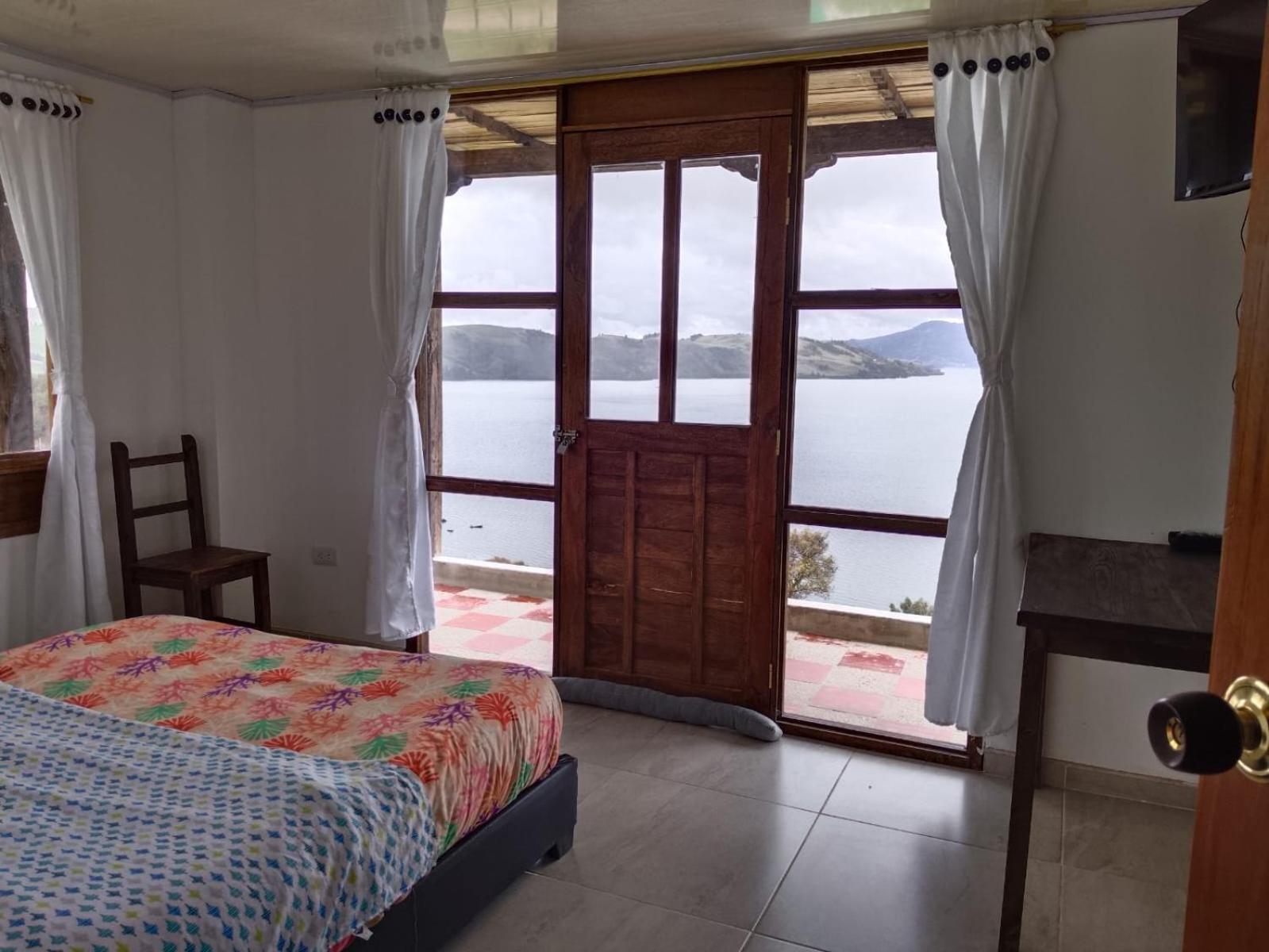 Hotel Tota Eliseo Playa Blanca Lago De Tota Buitenkant foto