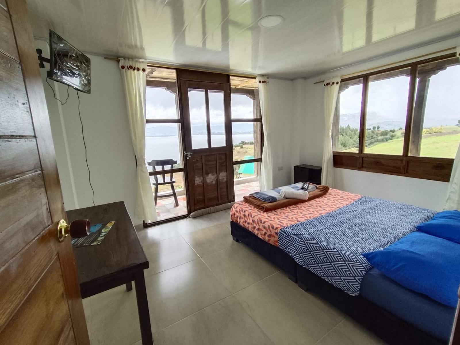 Hotel Tota Eliseo Playa Blanca Lago De Tota Buitenkant foto