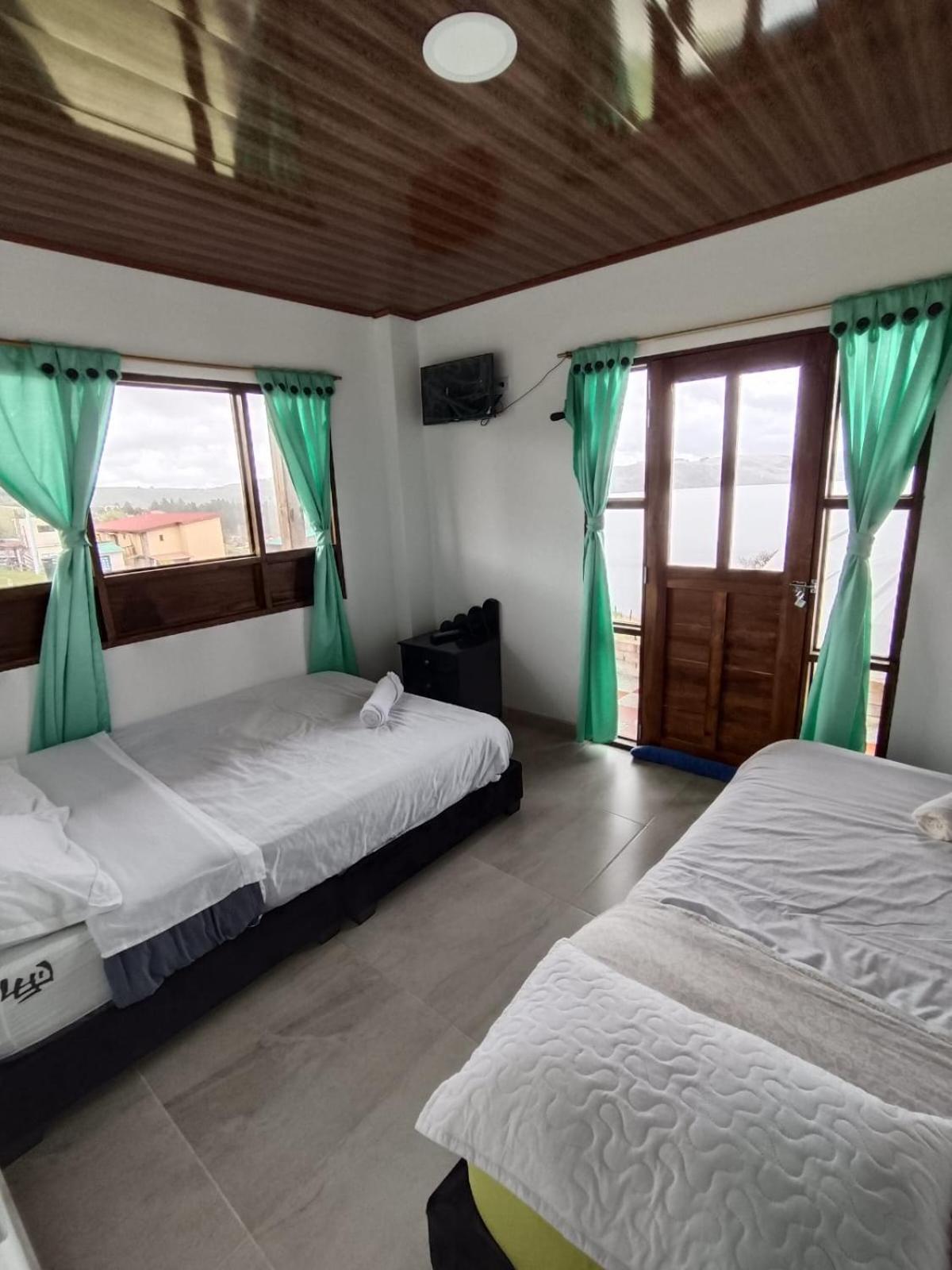 Hotel Tota Eliseo Playa Blanca Lago De Tota Buitenkant foto